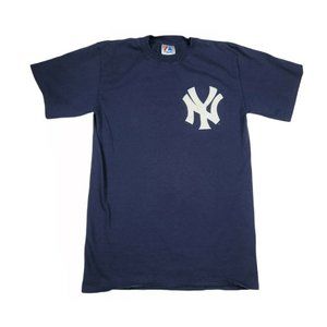 Vintage New York Yankees Derek Jeter Jersey TShirt Majestic